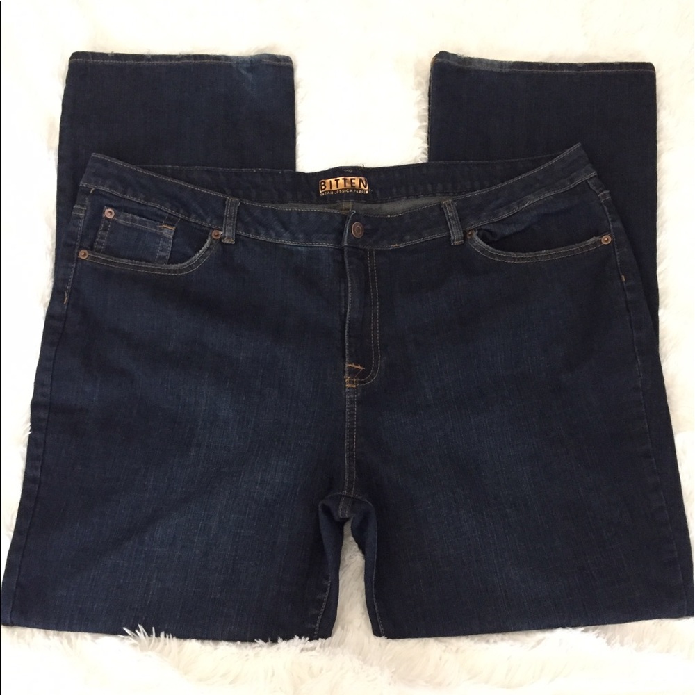 Bitten Sarah Jessica Parker Dark Wash Bootcut Jean